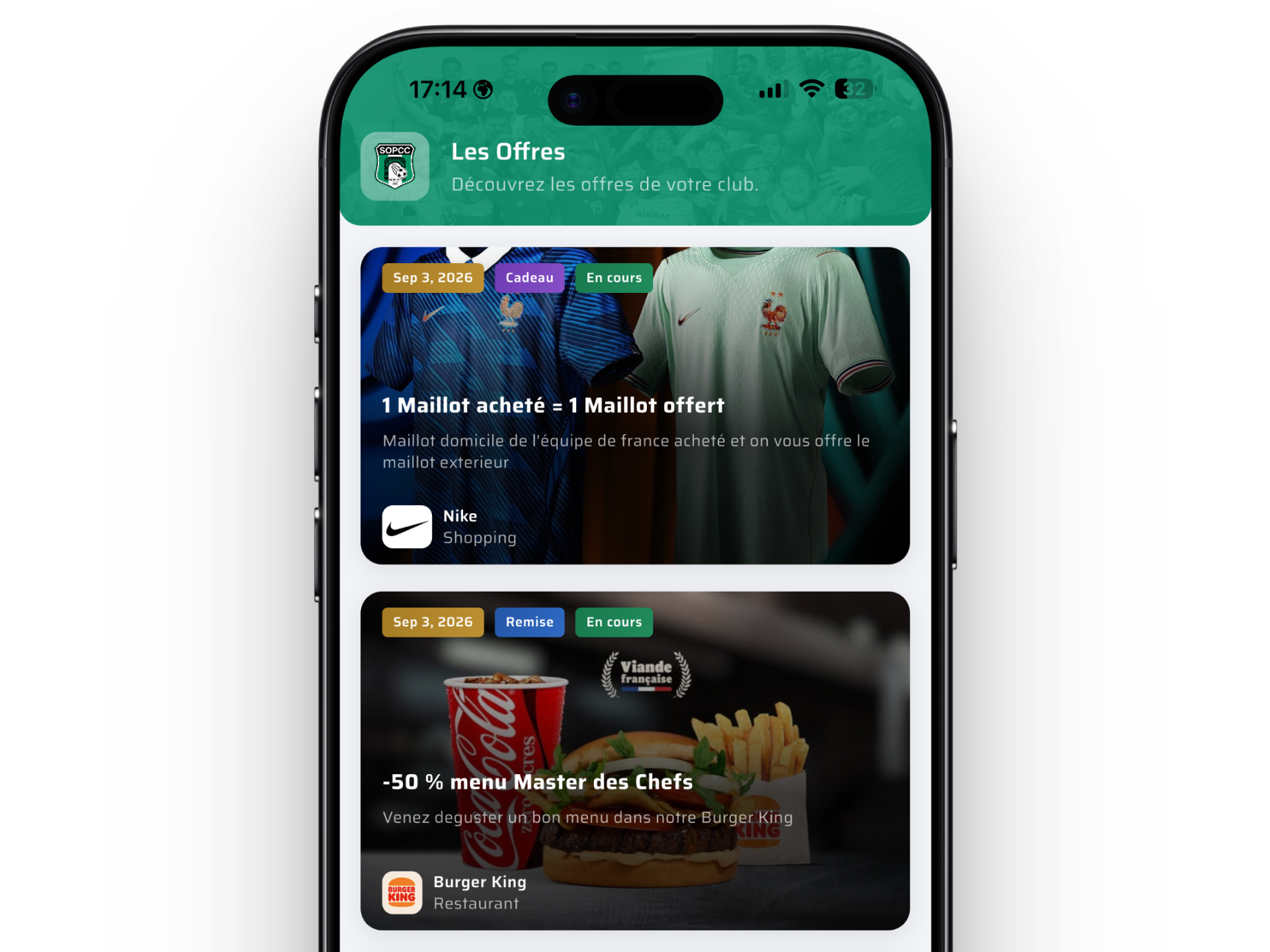 Partenaires et bons plans dans l’application TonClub