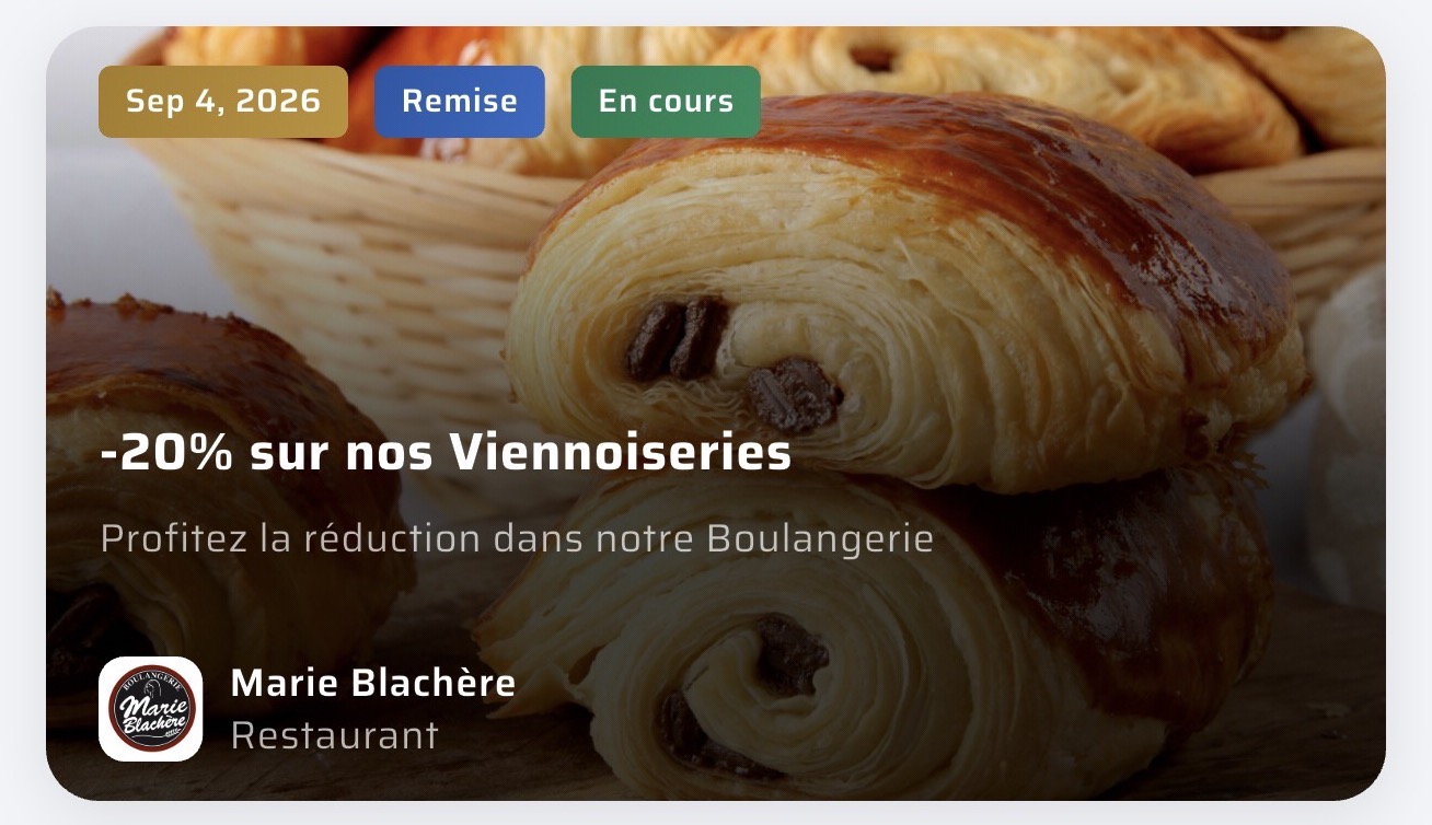 Offre Marie Blachère : -20 % sur les viennoiseries
